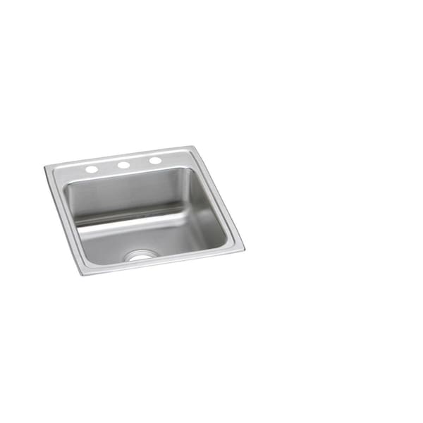 Lustertone Stainless Steel 19-1/2 X 22 X 4-1/2 Single Bowl Top Mount Ada Sink